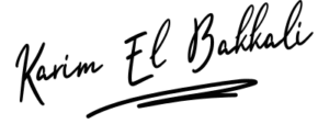 Signature Karim EL bakkali